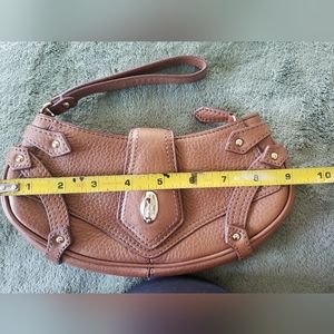 Tan Cole Haan wristlet/ small purse